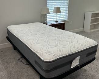adjustable base twin size bed with remote