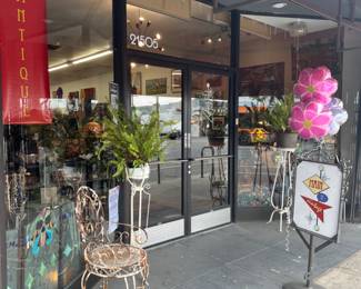 There will be tables outside "Main St. Vintage" and lots more inside too!