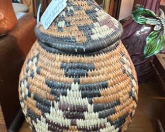 African woven basket...