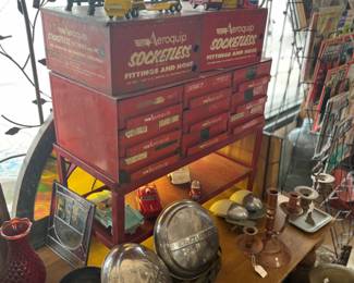 These Aeroquip Socketless tool boxes came from a very interesting estate sale we hosted in SIMI VALLEY, great old tools and car antiques inside "RETRO-RELICS!"