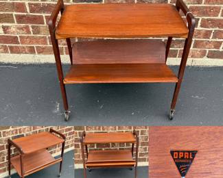Opal Kleinmobel Teak Rollin Trolly Cart