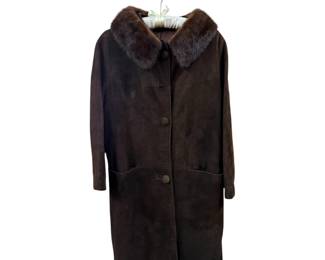 Suede and Mink coat