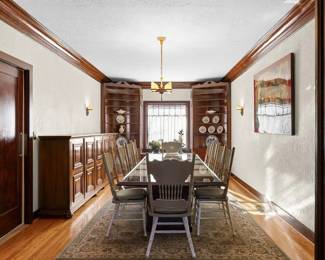 Massive Dining table w/ 10 chairs!