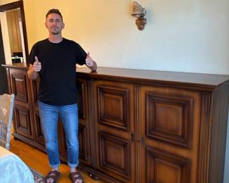 HUGE credenza (Breaks down to 3 pieces)