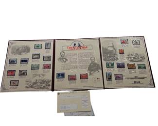 Civil War Stamps Commemorative Folio