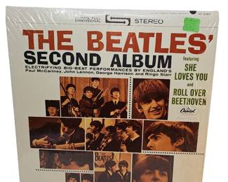The Beatles Second 2nd Album LP 1964 Vinyl ST1-2080-W2 + Cellophane