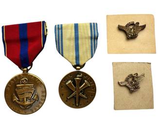 Armed Forces Reserve Medal + Naval Vietnam Era + USNR Pins
