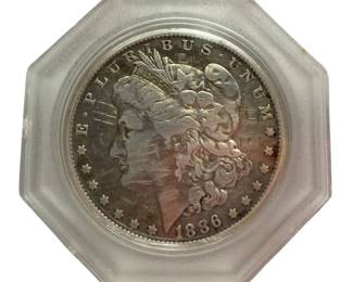 1886 O Morgan Dollar Coin .900 Silver in Case