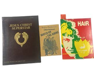 1969 1970 Jesus Christ Superstar Program + HAIR with Embassy Theater Ticket Ft Wayne IN