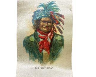 GERONIMO 6 Antique Tobacco Silk American Indian Chiefs Tokio Tokyo Cigarettes circa 1910