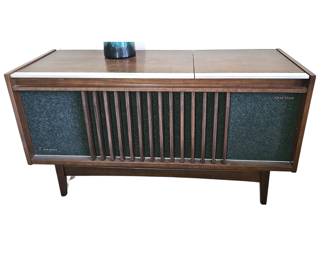 Nice Console Unit Turntable Reel to Reel Tape Player by National