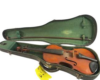 Antique Violin Josef Guarnerius Fecit Cremonae Anno 17 IHS Malta Cross German Manufacture Unmarked B