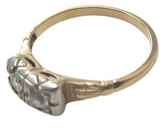 1920s Antique 14KT Gold Ring Engagement Cocktail Ladies 2.0g