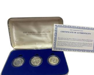 Coin Set The Liberty Collection Historic US Half Dollars .900 Silver