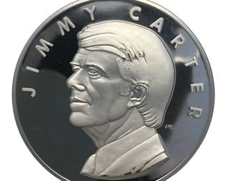 6.4 oz .999 Fine Silver 1977 Official Presidential Inaugural Medal 39th Jimmy Carter