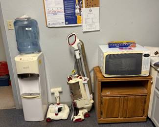 Water dispenser, Sharp vacuum and microwave cabinet