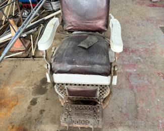 Vintage barber chair