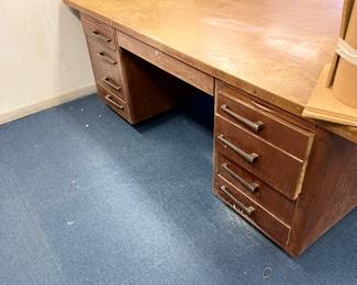 Solid wood desk