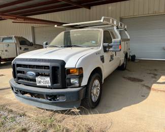 F250 Ford with plumbing bins, top rack does not go with this truck