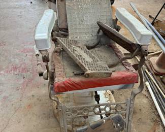 Vintage barber chair
