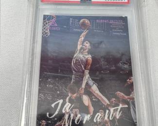 BOX OF 48 UNOPENED SPORTS CARD PACKS AND ONE GRADED JA MORANT AND BARRY SANDERS COLLEGE CARD