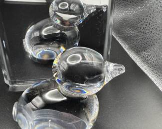 HADELAND OF NORWAY HANDMADE CRYSTAL GLASS FIGURINE