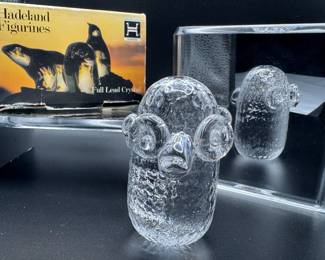 HADELAND OF NORWAY HANDMADE CRYSTAL GLASS FIGURINE