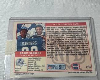 BOX OF 48 UNOPENED SPORTS CARD PACKS AND ONE GRADED JA MORANT AND BARRY SANDERS COLLEGE CARD