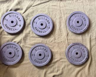 Billard 25 lb Barbells