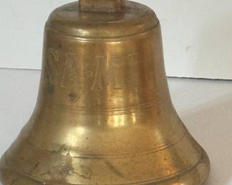 Large Brass Bell Marked SA-MI