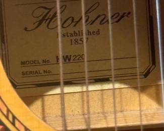 Hohner HW220 Acoustic Guitar w/ Gig Bag
