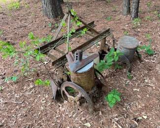 vintage planter implements