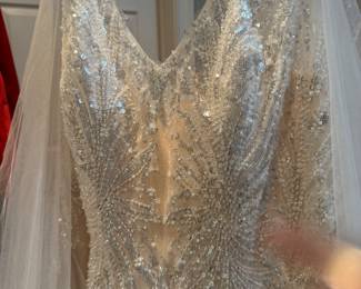 Sequined dresses lace
