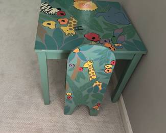 Childs table and chairs