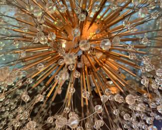 Beautiful orb crystal chandelier