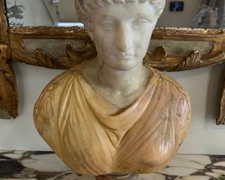 Important 18th century carved marble bust.
Bremermann purchase
