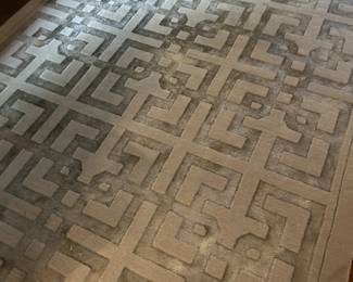Contemporary geometric rug