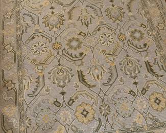 Designer cotton rug muted colors