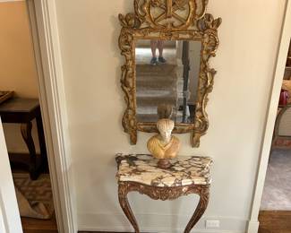 18th c French giltwood marble top console
A Gerrie Bremermann find