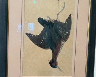 Nature mort - done with bird feathers