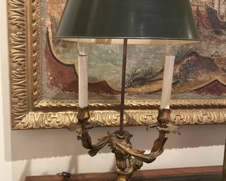 Louis XV Bouillotte lamp - tole shank