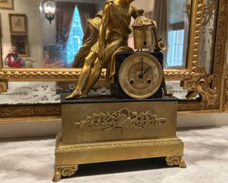 The Beekeeper bronze mantle clock