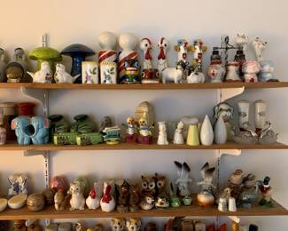 Extraordinary Collection of Salt and Pepper Shakers, Over 300 Pieces - Sold as a Lot