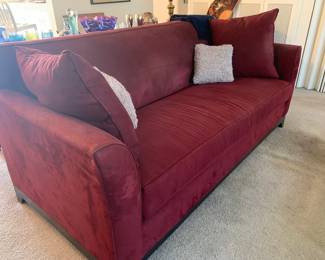 Bugundy Sofa (One of Two)