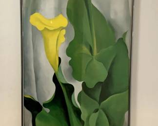 Georgia O'Keefe Yellow Calla Lillies