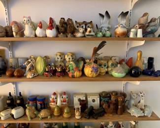 Extraordinary Collection of Salt and Pepper Shakers, Over 300 Pieces - Sold as a Lot