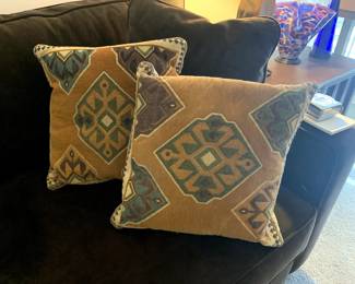Pair of Woven Pillows