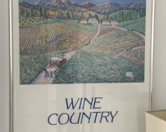 Guy Buffett Wine Country Framed Print