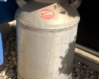 Antique Metal Milk Container, Crystal, Sacramento