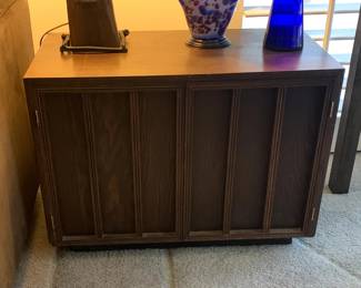 Vintage Wooden Record Cabinet